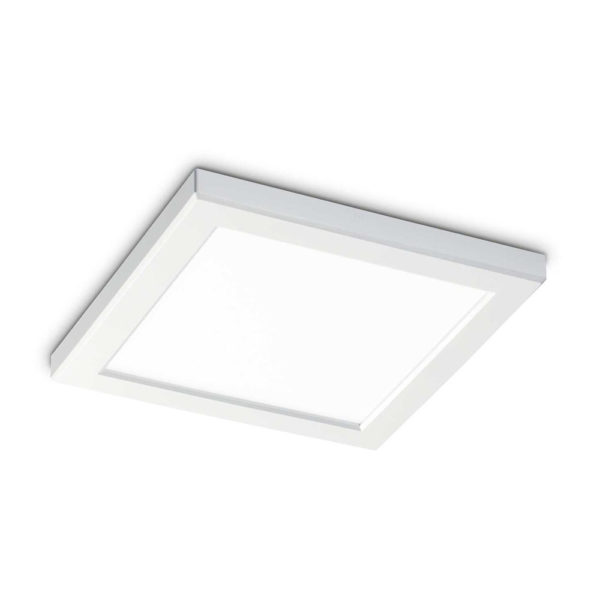 LED stropné svietidlo AURA PL SQUARE, 20W, 1950lm, Teplá biela 3000K, biela farba